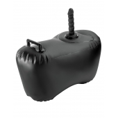 Черное надувное кресло с платформой для фиксации дилдо Body Dock Inflatable Love Seat - Pipedream - купить с доставкой в Реутове