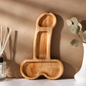 Деревянное блюдо для подачи в форме члена (25 х 16,5 х 1,7 см) - Сима-Ленд - купить с доставкой в Реутове