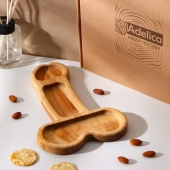 Деревянное блюдо для подачи в форме члена (25 х 16,5 х 1,7 см) - Сима-Ленд - купить с доставкой в Реутове