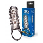 Дымчатая насадка на пенис с выпуклостями - 11 см. - Sex Expert - в Реутове купить с доставкой