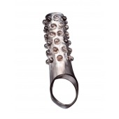 Дымчатая насадка на пенис с выпуклостями - 11 см. - Sex Expert - в Реутове купить с доставкой