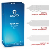 Презервативы OKOTO Mega Mix - 18 шт. - Sitabella - купить с доставкой в Реутове