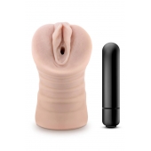 Телесный мастурбатор-вагина Ayumi с вибрацией - Blush Novelties - в Реутове купить с доставкой