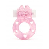 Розовое эрекционное виброкольцо в форме зайчика - 1137 - в Реутове купить с доставкой