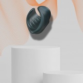 Серый сквозной мастурбатор с вибрацией Manwan Starter - Manwan - в Реутове купить с доставкой