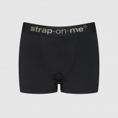 Черные трусики-боксеры для фиксации насадок Strap-on-me Harness Lingerie Allure - size XL - Strap-on-me - купить с доставкой в Реутове