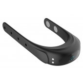 Черное эрекционное виброкольцо на ремешках - Boys of Toys - в Реутове купить с доставкой