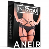 Черные стрепы на бёдра Aneir - Intoyou - купить с доставкой в Реутове