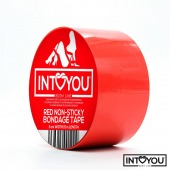 Красный скотч для фиксации Non-Sticky Bondage Tape - 15 м. - Intoyou - купить с доставкой в Реутове