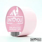 Розовый скотч для фиксации Non-Sticky Bondage Tape - 15 м. - Intoyou - купить с доставкой в Реутове