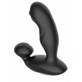 Черный вибромассажер простаты с вращающимся шариком - Secwell - в Реутове купить с доставкой