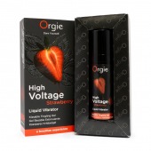 Жидкий вибратор Orgie High Voltage Strawberry - 15 мл. - ORGIE - купить с доставкой в Реутове