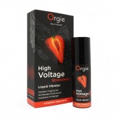 Жидкий вибратор Orgie High Voltage Strawberry - 15 мл. - ORGIE - купить с доставкой в Реутове