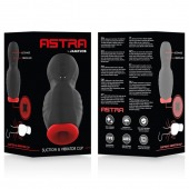 Черно-красный мастурбатор с вибрацией и всасыванием - JAMYJOB - в Реутове купить с доставкой