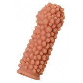 Насадка на фаллос с пузыриками по всей поверхности - 14,7 см. - KOKOS - в Реутове купить с доставкой