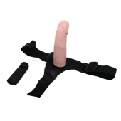 Реалистичный страпон-фаллоимитатор на трусиках Ultra Passionate Harness - 15 см. - Baile - купить с доставкой в Реутове