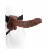Полый мужской фаллопротез Hollow Strap-On with Balls - 24 см. - Pipedream - купить с доставкой в Реутове