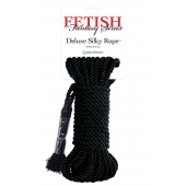 Черная веревка для фиксации Deluxe Silky Rope - 9,75 м. - Pipedream - купить с доставкой в Реутове