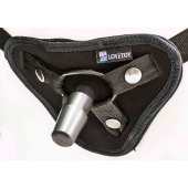 Страпон с 2 насадками и вибрацией UniStrap - 19 и 12 см. - LOVETOY (А-Полимер) - купить с доставкой в Реутове