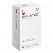 Ультратонкие презервативы Unilatex Ultra Thin - 12 шт. + 3 шт. в подарок - Unilatex - купить с доставкой в Реутове