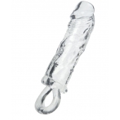 Прозрачная насадка с петлёй для фиксации - 14 см. - ToyFa - в Реутове купить с доставкой