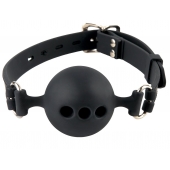 Силиконовый кляп-шар с отверстиями для дыхания Silicone Breathable Ball Gag Small - Pipedream - купить с доставкой в Реутове