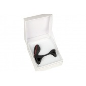 Чёрная насадка на фаллос Gladiator + LRS  с трехкнопочным пультом управления - Adrien Lastic - в Реутове купить с доставкой