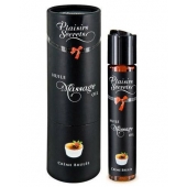 Массажное масло с ароматом крем брюле Huile de Massage Gourmande Creme Brulée - 59 мл. - Plaisir Secret - купить с доставкой в Реутове