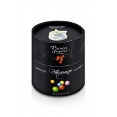 Массажная свеча с ароматом бубль-гума Bougie de Massage Gourmande Bubble Gum - 80 мл. - Plaisir Secret - купить с доставкой в Реутове