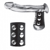 Утяжка на пенис на кнопочках 100% PVC STRAP WITH METAL SNAP - BlueLine - купить с доставкой в Реутове