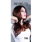 Чёрный кожаный чокер-кляп Tyra Black - Rebelts - купить с доставкой в Реутове