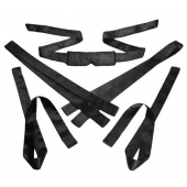 Бондажный набор из сатиновых лент Bordeaux 5 Piece Satin Bondage Set - XR Brands - купить с доставкой в Реутове
