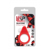 Красное эрекционное кольцо LIT-UP SILICONE STIMU RING 1 RED - Dream Toys - в Реутове купить с доставкой