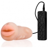 Мастурбатор-ротик с вибрацией REALSTUFF VIBRATING MASTURBATOR MOUTH - Dream Toys - в Реутове купить с доставкой