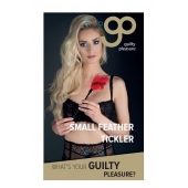 Пластиковая метелочка с красными пёрышками Small Feather Tickler - 32 см. - Blush Novelties - купить с доставкой в Реутове