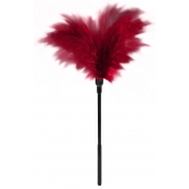 Пластиковая метелочка с красными пёрышками Small Feather Tickler - 32 см. - Blush Novelties - купить с доставкой в Реутове