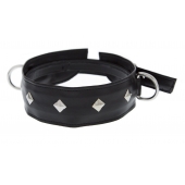 Полиуретановый ошейник с пуклями и D-кольцами Collar with Studs - Blush Novelties - купить с доставкой в Реутове