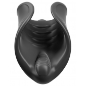 Чёрный мастурбатор Vibrating Silicone Stimulator с вибрацией - Pipedream - в Реутове купить с доставкой