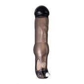 Закрытая фаллическая насадка на пенис с кольцом для фиксации  вибропулей - ToyFa - в Реутове купить с доставкой