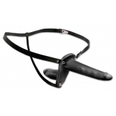 Женский страпон с вагинальной пробкой Double Penetrix Strap-on - 15 см. - Pipedream - купить с доставкой в Реутове