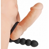 Насадка для двойного проникновения Double Fun Cock Ring with Double Penetration Vibe - XR Brands - в Реутове купить с доставкой