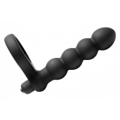 Насадка для двойного проникновения Double Fun Cock Ring with Double Penetration Vibe - XR Brands - в Реутове купить с доставкой