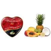 Массажная свеча с ароматом экзотических фруктов Bougie Massage Candle - 35 мл. - Plaisir Secret - купить с доставкой в Реутове