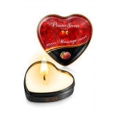 Массажная свеча с ароматом персика Bougie Massage Candle - 35 мл. - Plaisir Secret - купить с доставкой в Реутове