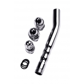 Металлический анальный душ с тремя насадками - ToyFa - купить с доставкой в Реутове