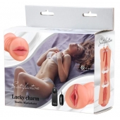 Двусторонний мастурбатор с вибропулей Satisfaction Lucky charm - Lola Games - в Реутове купить с доставкой