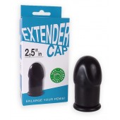 Чёрный латексный удлинитель пениса 2.5 in - Sitabella - в Реутове купить с доставкой
