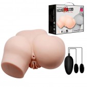 Телесный полуторс с двумя любовными тоннелями и вибрацией - Baile - в Реутове купить с доставкой