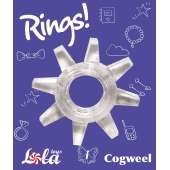 Прозрачное эрекционное кольцо Rings Cogweel - Lola Games - в Реутове купить с доставкой
