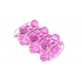 Розовая насадка на пенис Rings Armour - Lola Games - в Реутове купить с доставкой